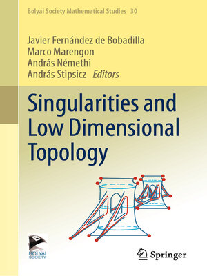 cover image of Singularities and Low Dimensional Topology